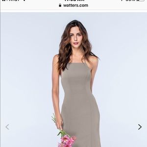 Watters Margot Dress NON-ALTERED, 6, Sandstone